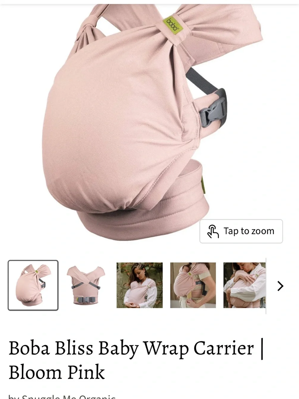 Ergonomic Blush Pink Carrier with Supportive Straps
